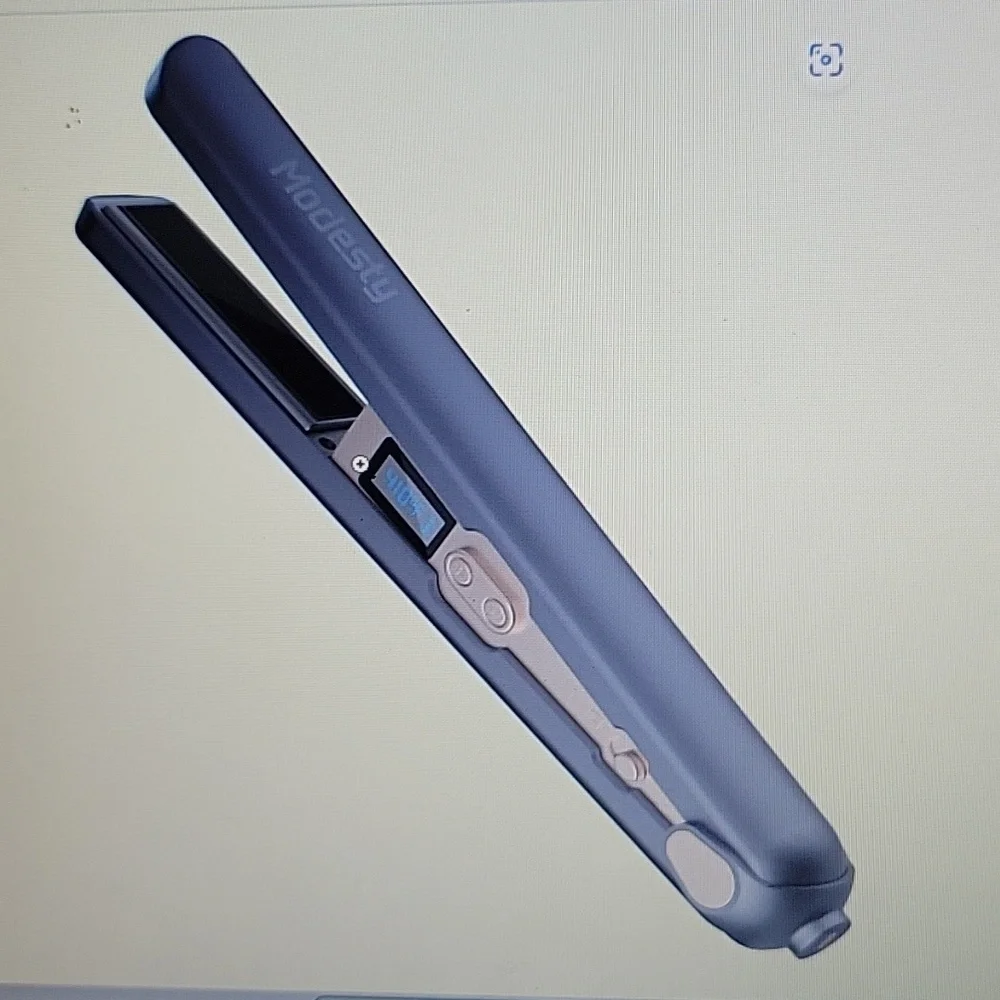 Modesty 2 in 1 cordless hair straightener curler cordless travel flat iron New